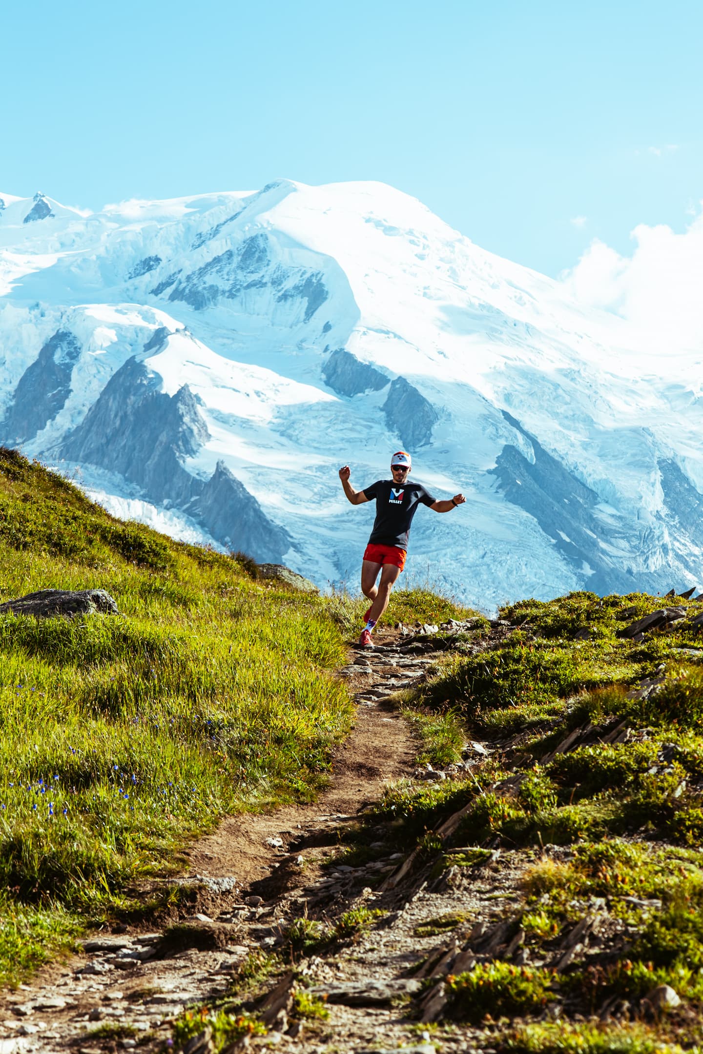 Running in the mountains